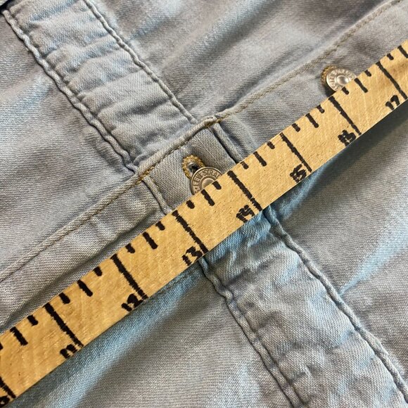 Levi's Short Sleeve Denim Romper Women's XXL Lightwash - Picture 9 of 11